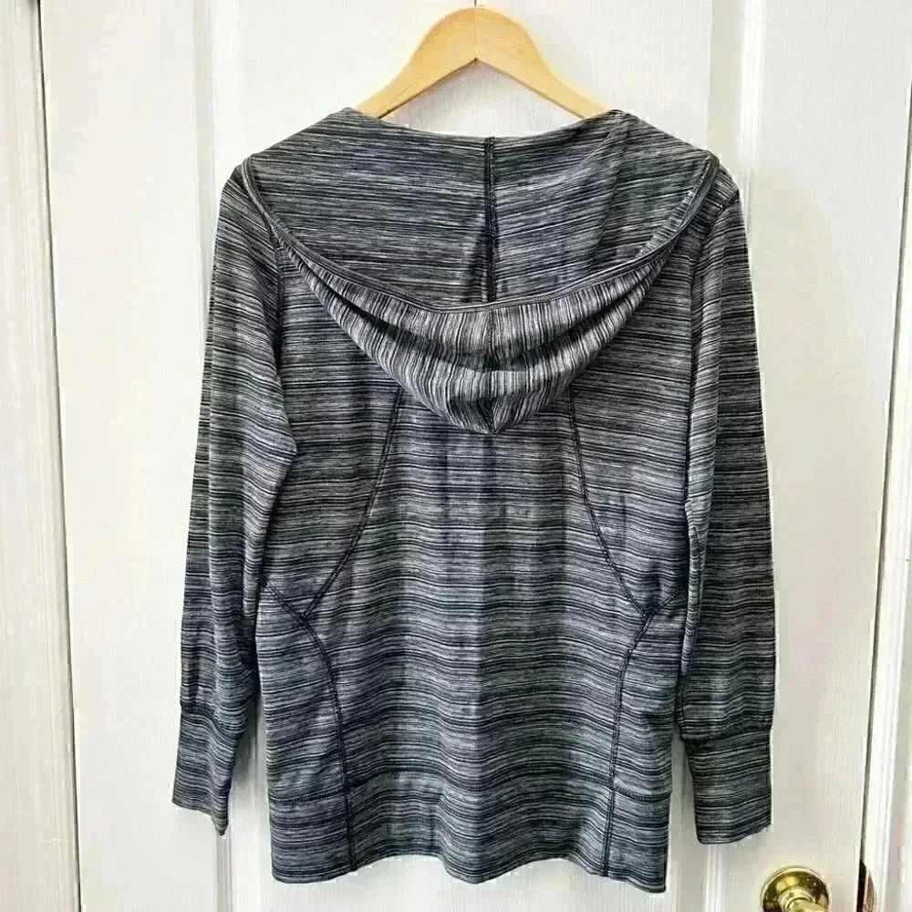 Champion Active Gym Hoodie Pullover Workout Top Athletic Black Grey SpaceDye XS - Picture 5 of 16